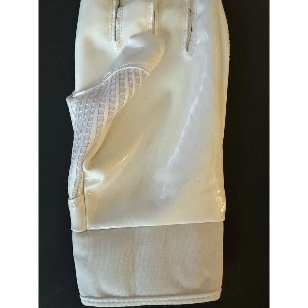 NEW HANDLANDY Football Gloves White Adult Large Receiver Grip Gloves