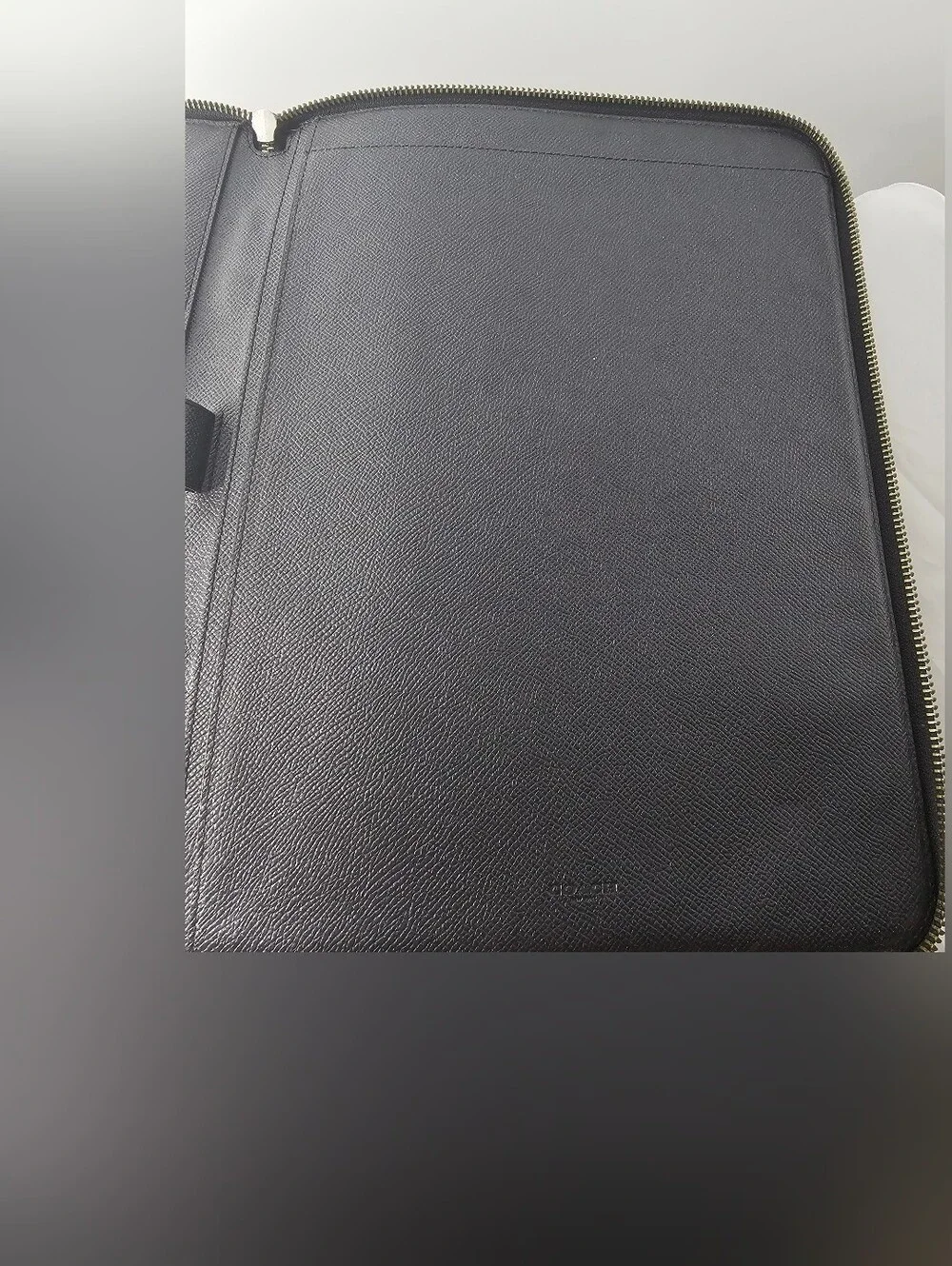 Coach Black Leather Buisness Portfolio
