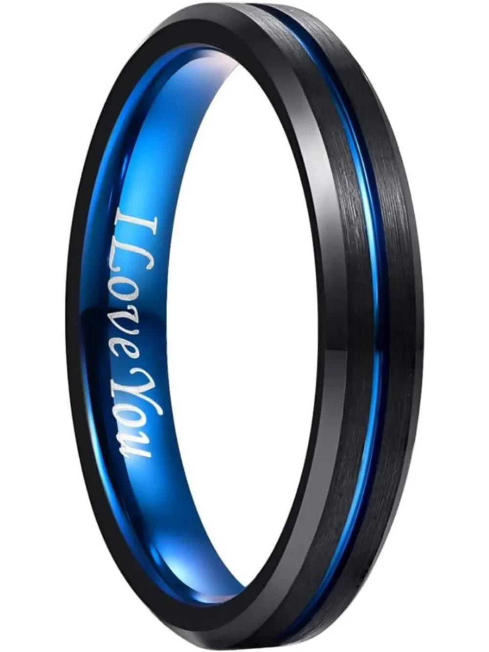 Stylish Tungsten Wedding Bands for Men & Women - Multicolor, Engraved, 4-10mm