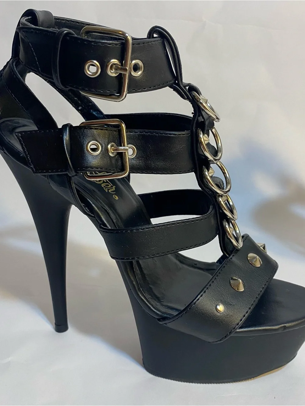 Pleaser edgy black