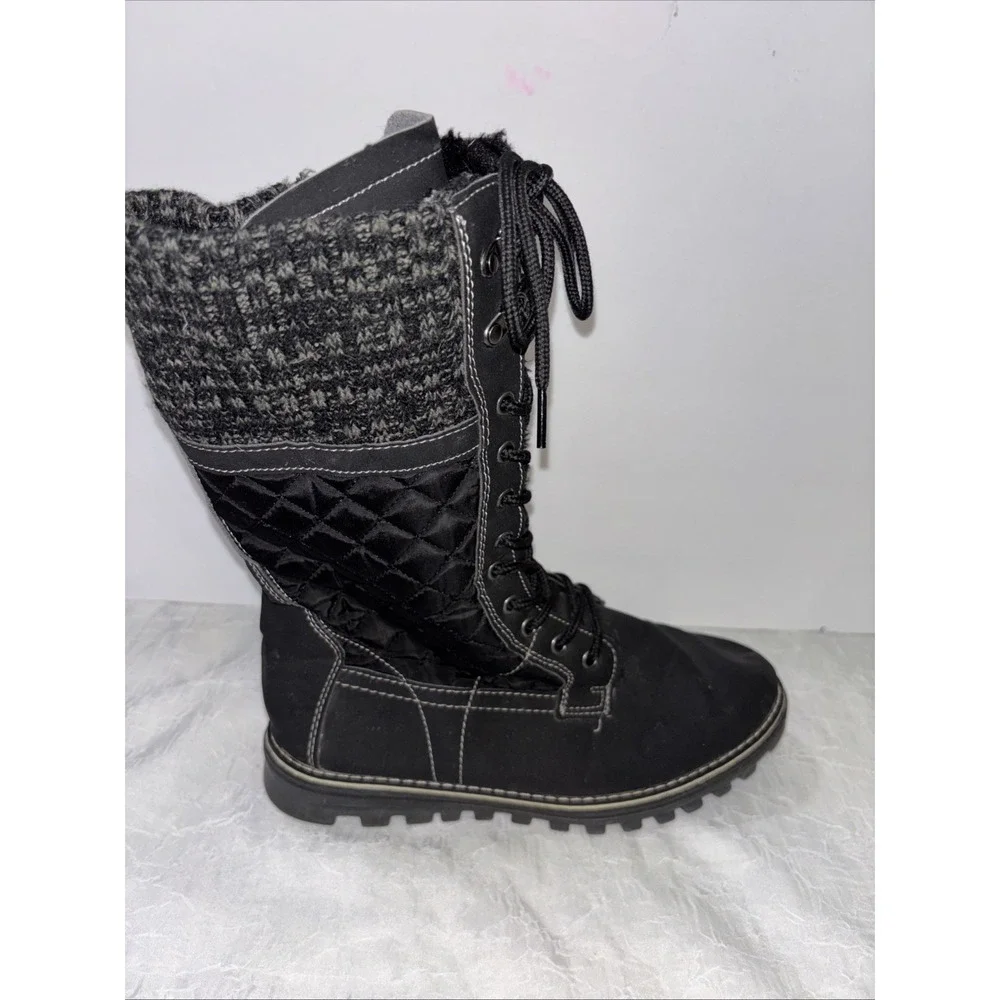 Women's Black Polar Winter Boots Size 9