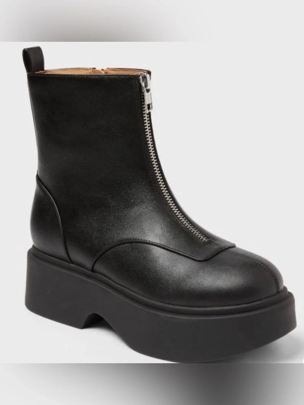 SEND OFFER 😊 wild fable Black Front-Zip Platform Ankle Boot