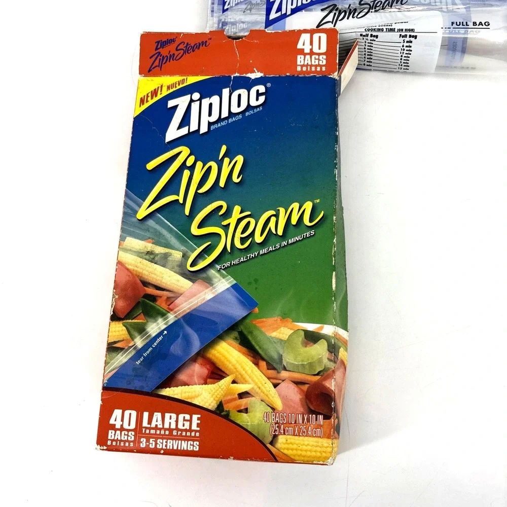 Ziploc zip steam