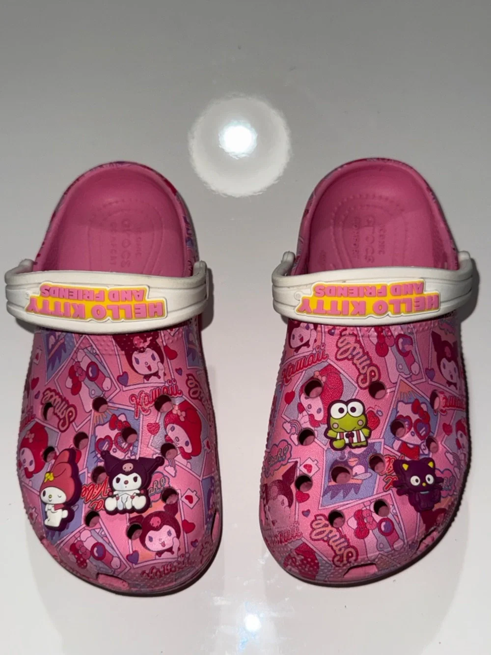 Crocs Hello Kitty and Friends Classic Pink Clogs CROCS Youth Girl Size C 13