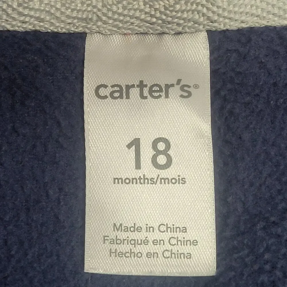 Carter's Boy's Hoodie‎ jacket Size 18 months