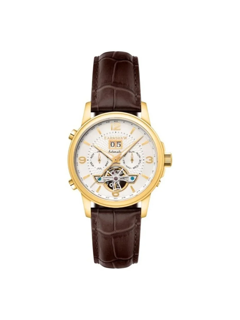 NWT Thomas Earnshaw Marylebone Silver-tone Dial Men's Watch