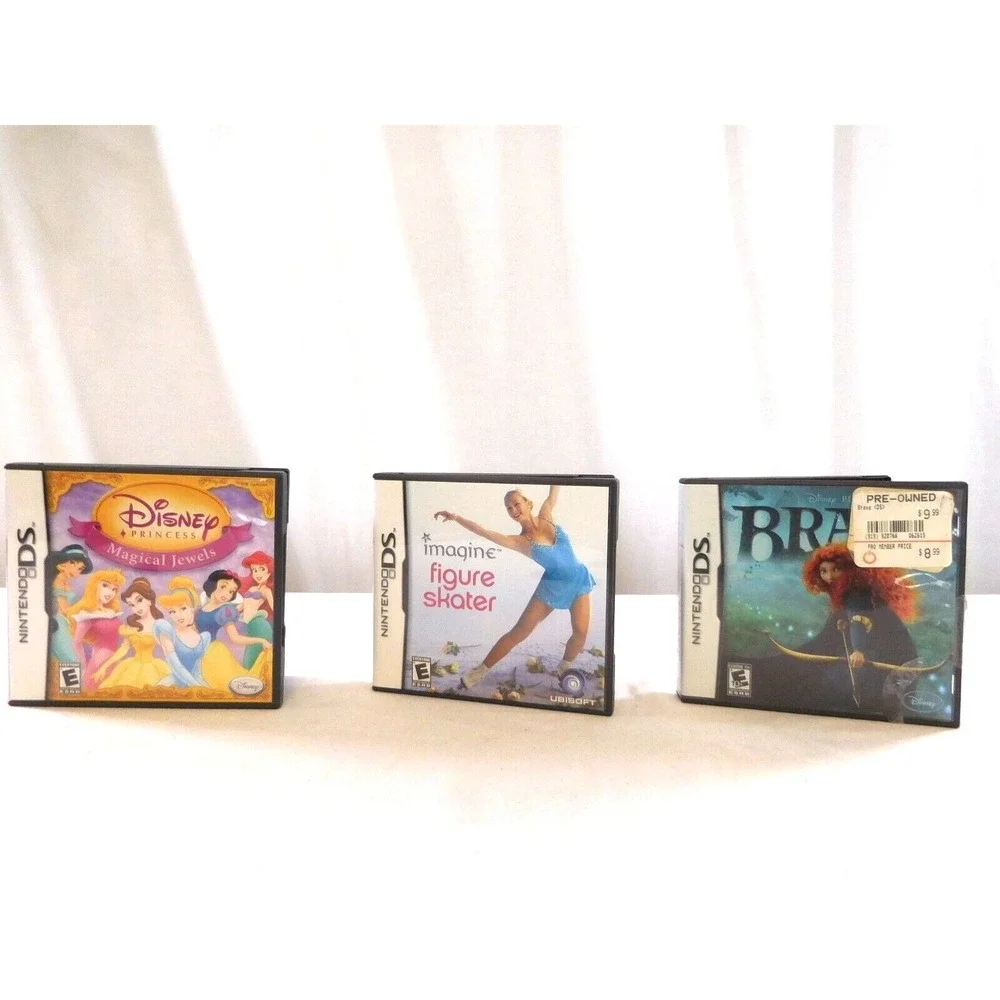 Nintendo DS 3 TESTED Disney Princess: Magical Jewels +  Imagine Figure‎ Skater +