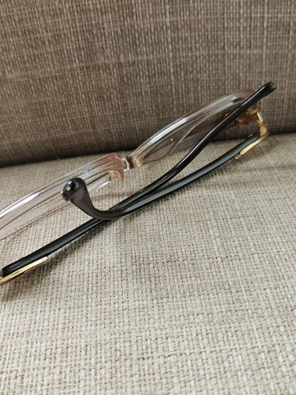 Vintage Silhouette Women Eyeglasses Frame Clear Brown Eyewear M1883 Made Austria