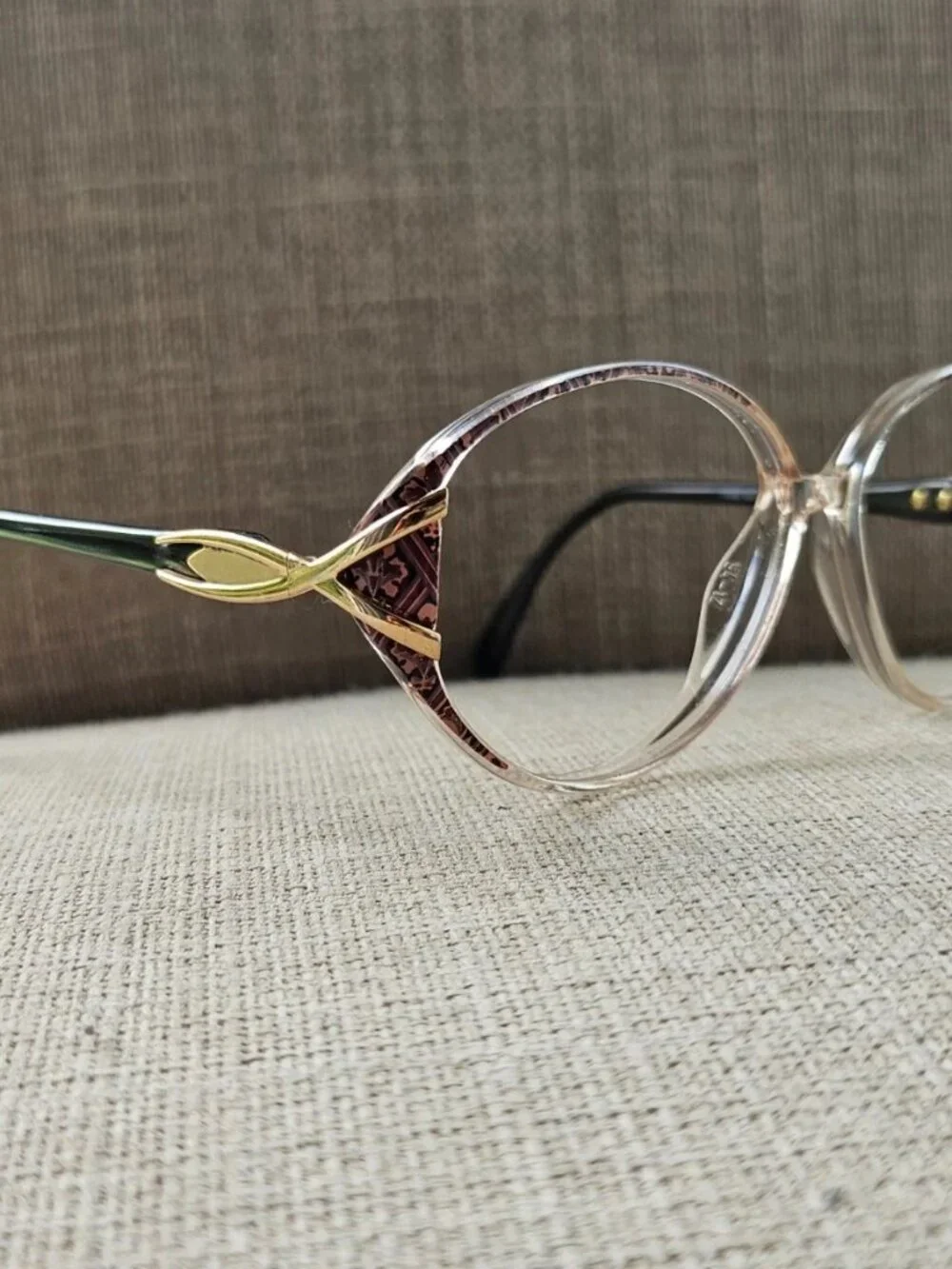 Vintage Silhouette Women Eyeglasses Frame Clear Brown Eyewear M1883 Made Austria