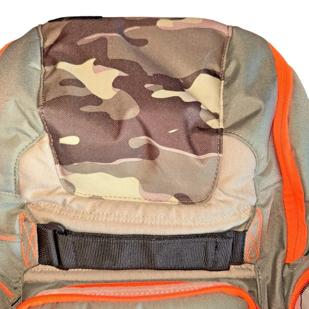 Oakley‎ Icon Utility Backpack Gray Orange Camo Y2K Tactical Skate Laptop Bag