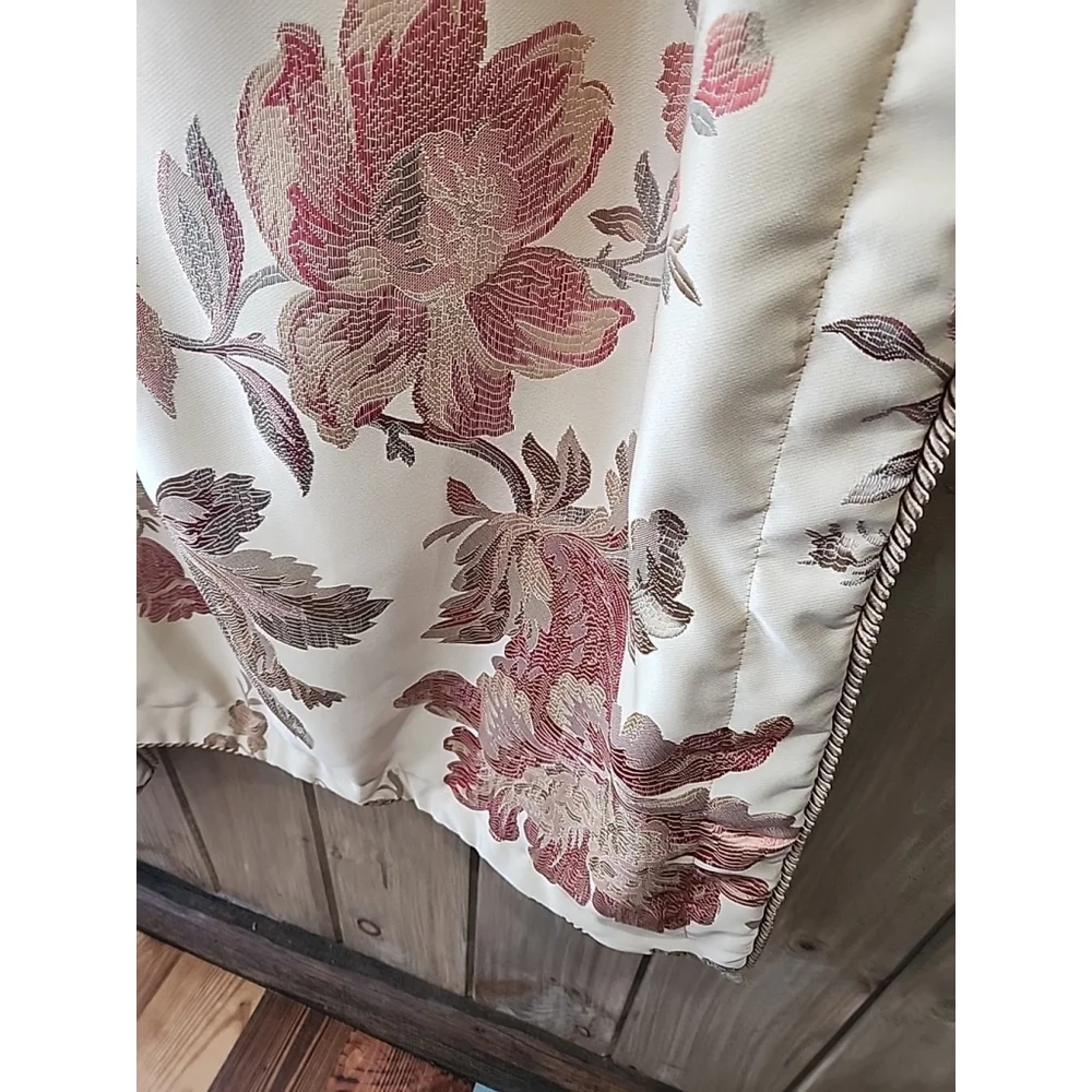 Pacific Designs Heavy Brocade King Size Pillow Shams Gold,Red,Sage