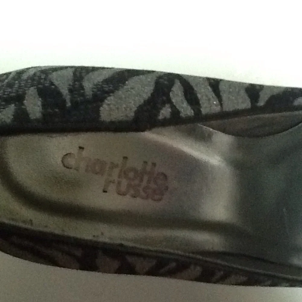 Charlotte Russe Silver Black Zebra‎ Platfor…