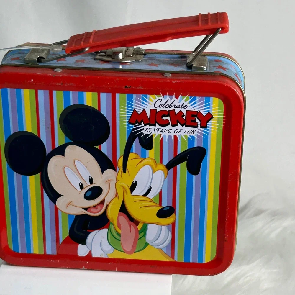 Mickey Mouse 75 Years of Fun Tin Mini Lunch Bx with Handle‎ Collectible