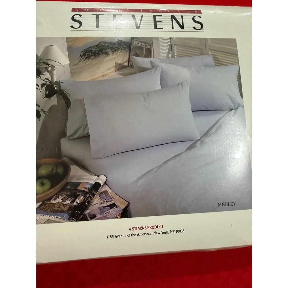 Stevens Vintage Twin Fitted Sheet Indian Sand No Iron Percale 180 TC Made in USA