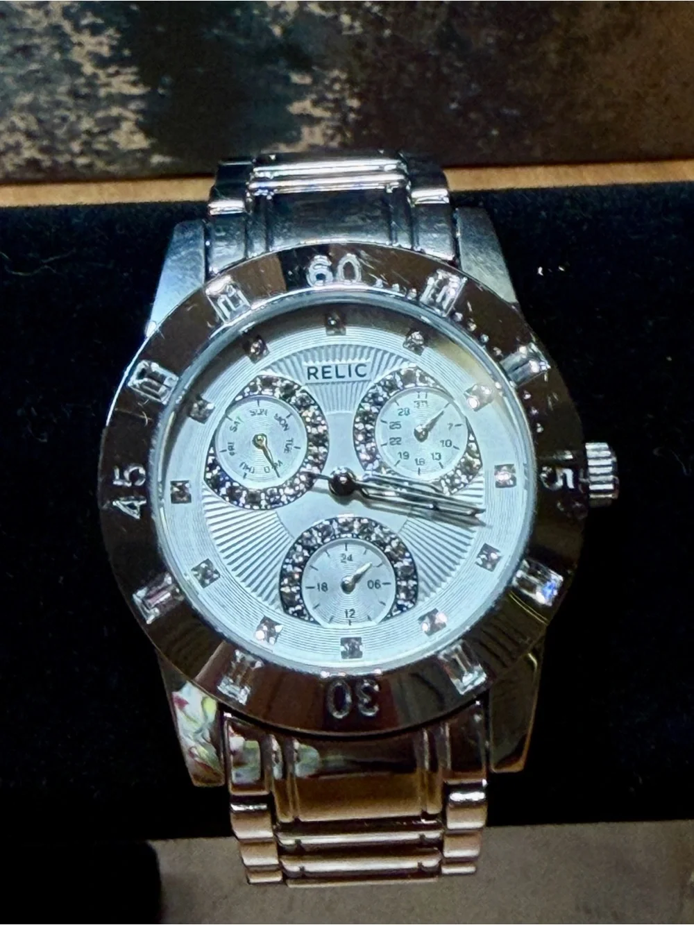 Relic By Fossil 2010s Office‎ Siren Stainless Steel Beth 34mm Watch (VGUC)