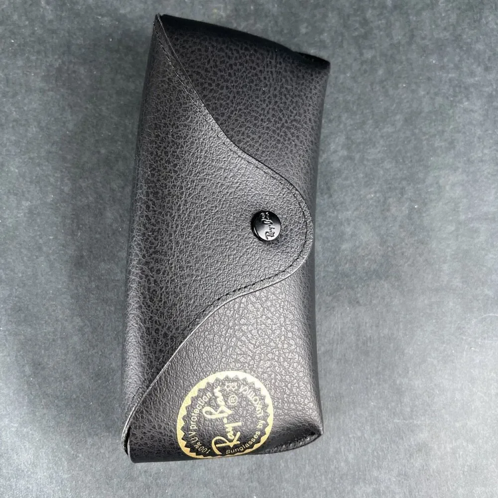Authentic‎ Ray-Ban Sunglasses Leather Case Black EUC