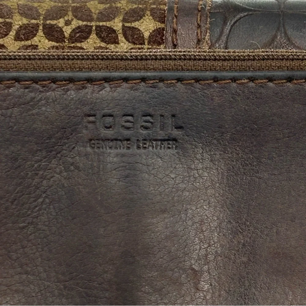 Fossil brown leather