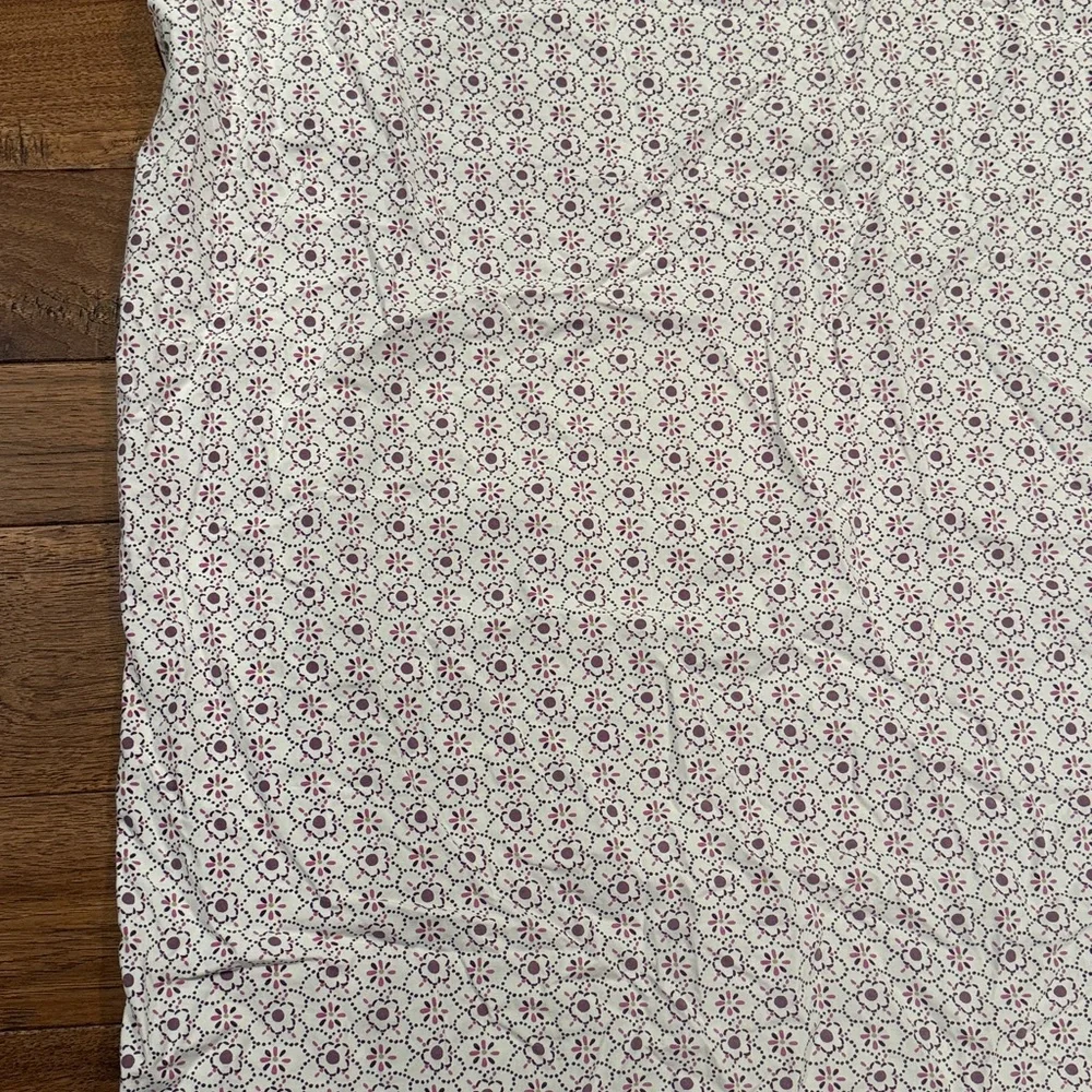 Pottery Barn Kids Brooklyn Fitted Crib Sheet - Purple Floral