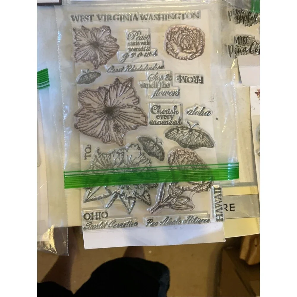 HUGE Mixed Lot of Clear Stamps For Crafting ANIMALS NATURE ETC