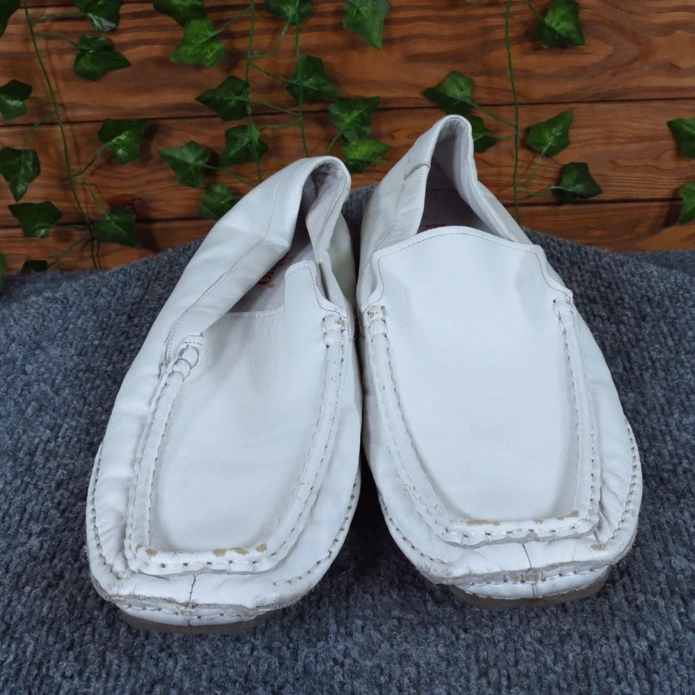 Il Divo Ally Men Casual Loafer Shoes‎ Size 9 Everyday Wear White Leather
