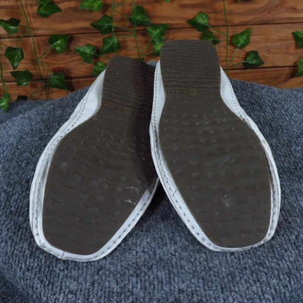Il Divo Ally Men Casual Loafer Shoes‎ Size 9 Everyday Wear White Leather