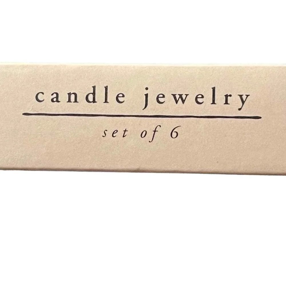 NIB Pier 1 Imports Candle Jewelry Silver Tone Butterfly Dragonfly & Flowers 6pc.
