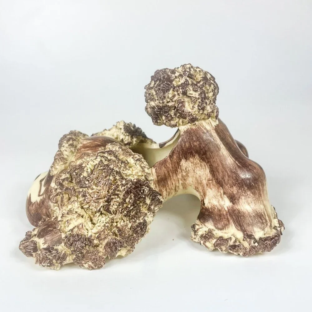 Ceramic Spaghetti Poodle Dog Puppy Figurine Planter Textured  Mid-Century