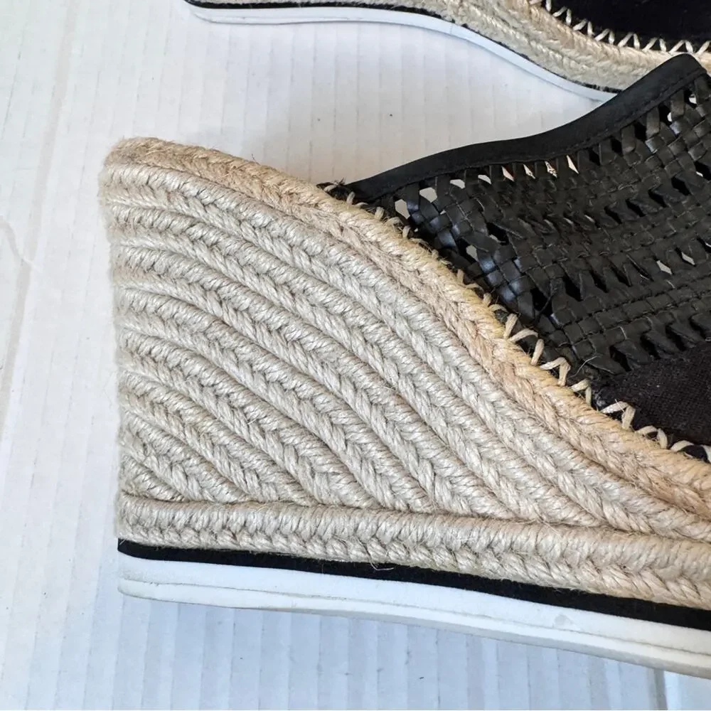 Toms black leather