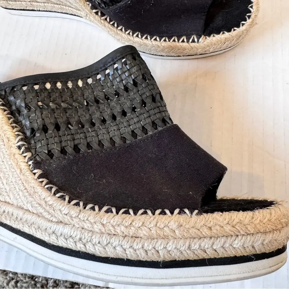 Toms black leather