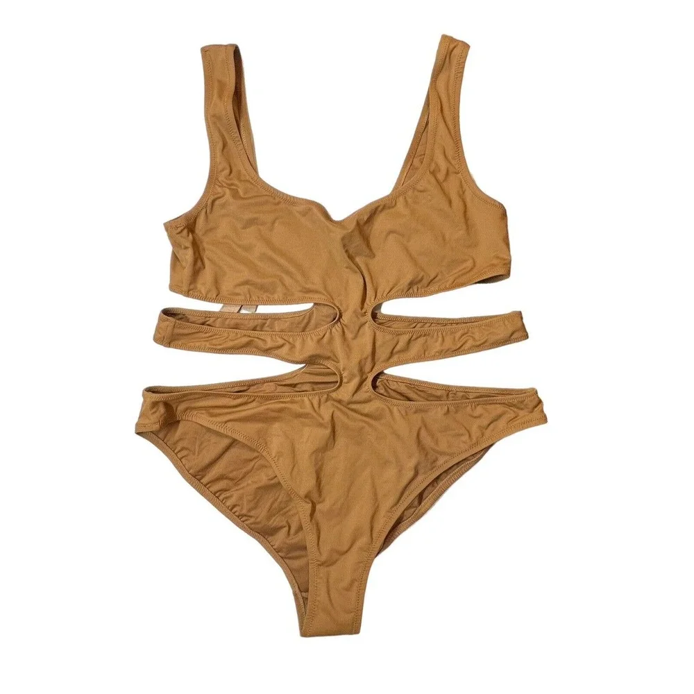 Skims Almond Monokini One Piece‎ 2X New