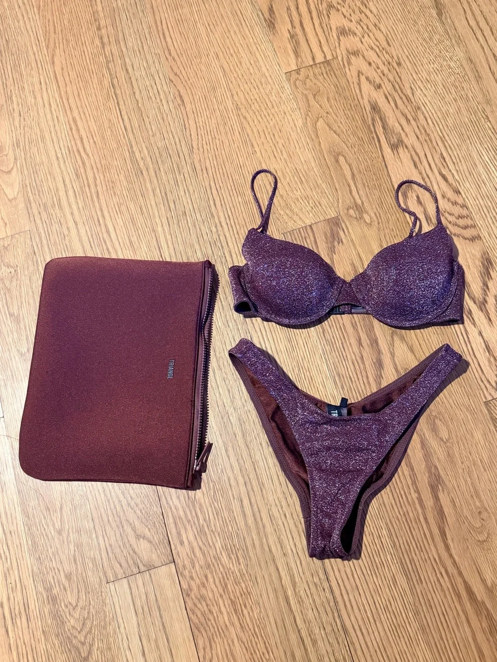 triangl swimwear triangl burgundy