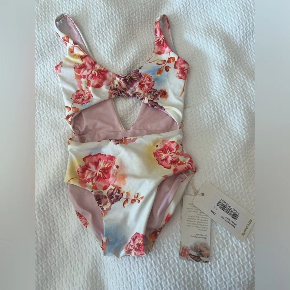 AGUA BENDITA KIDS Ruby Oazze One Piece  Swimsuit NWT Size 2