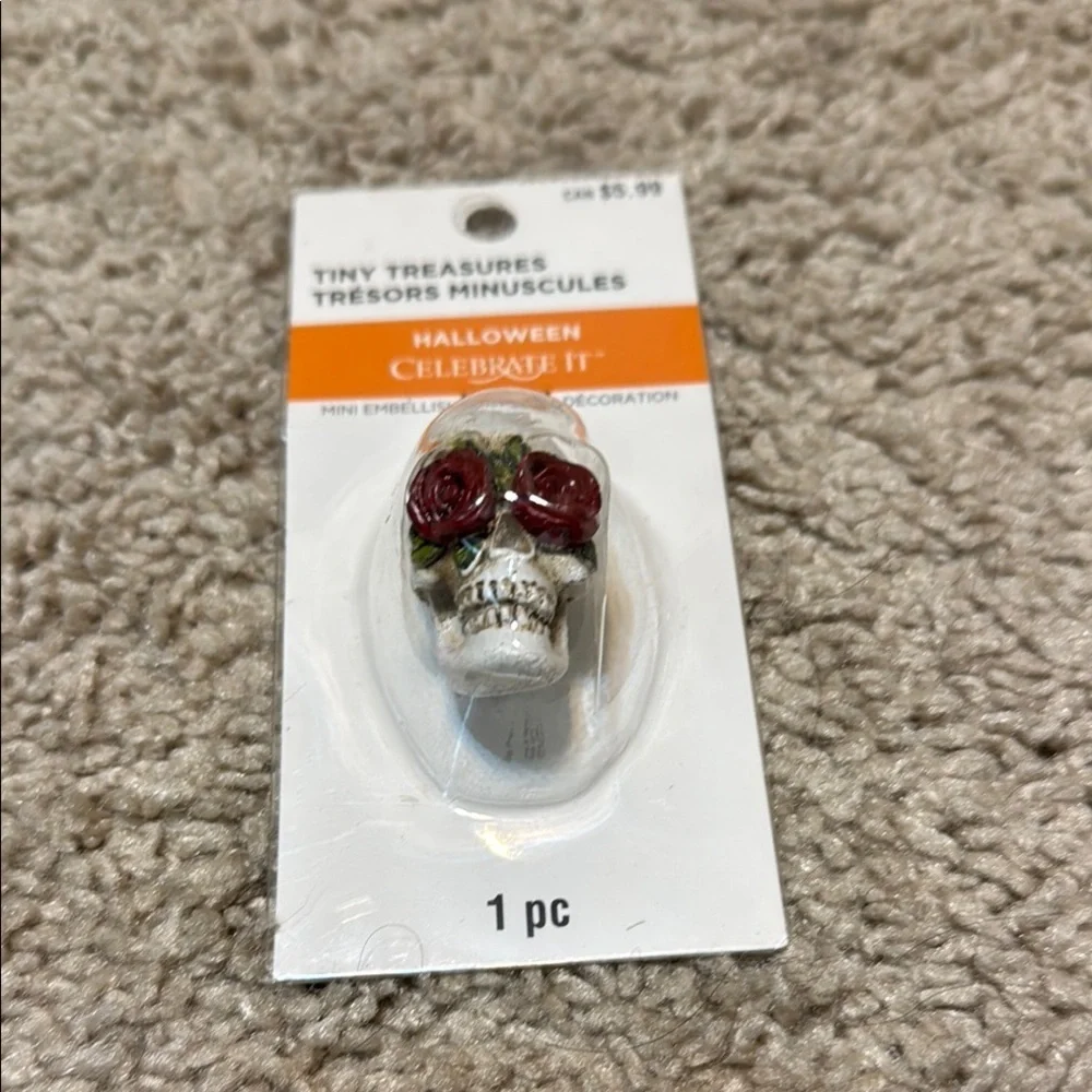 Celebrate It Skull with Red Roses