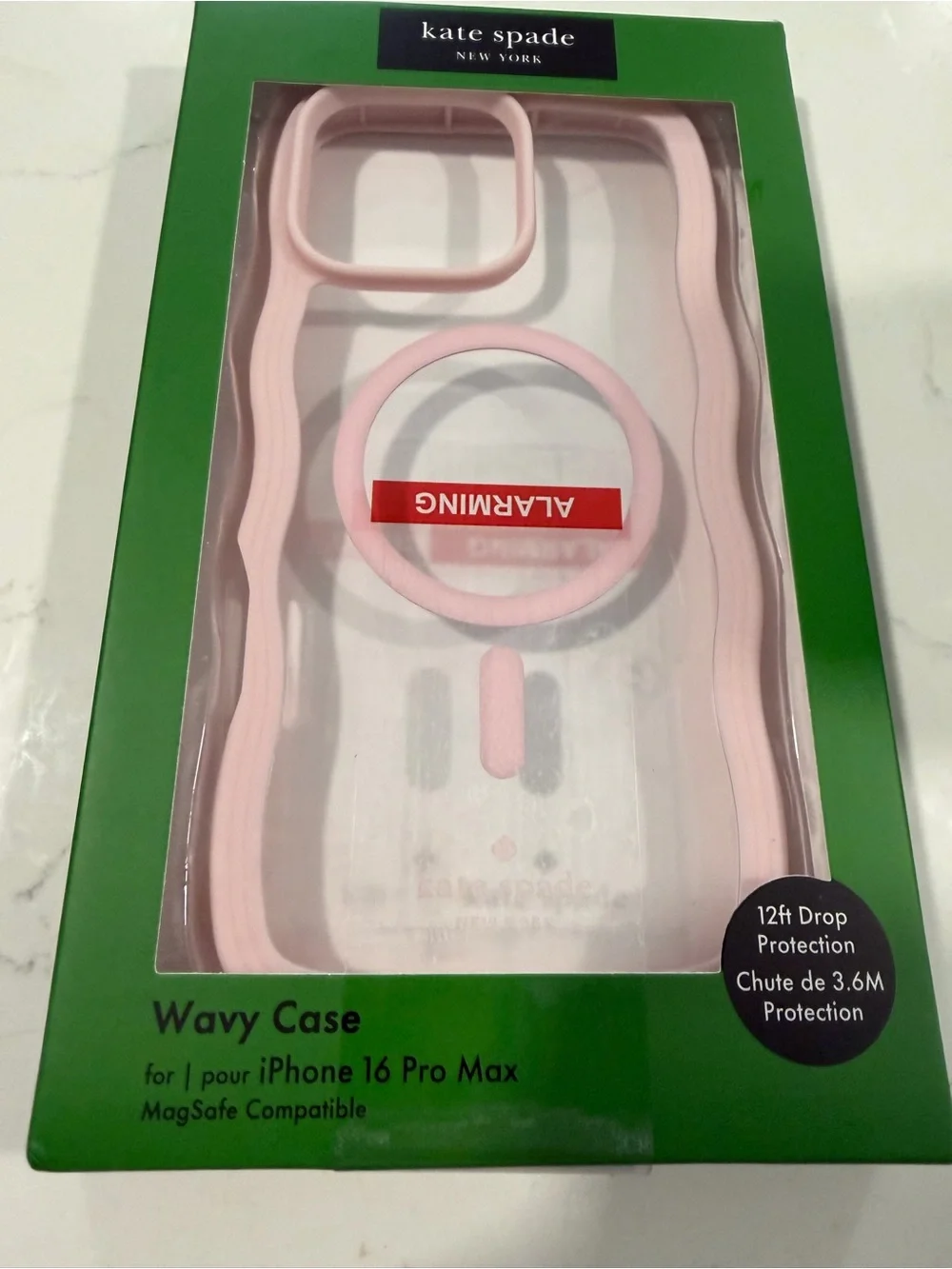 kate spade Wavy Case for iPhone 16 Pro Max - LAST ONE PINK