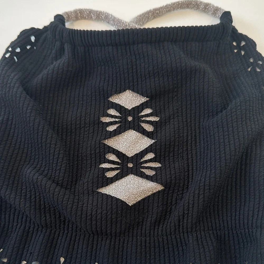Planet‎ Sea Ruffle Bikini with Metallic Detail