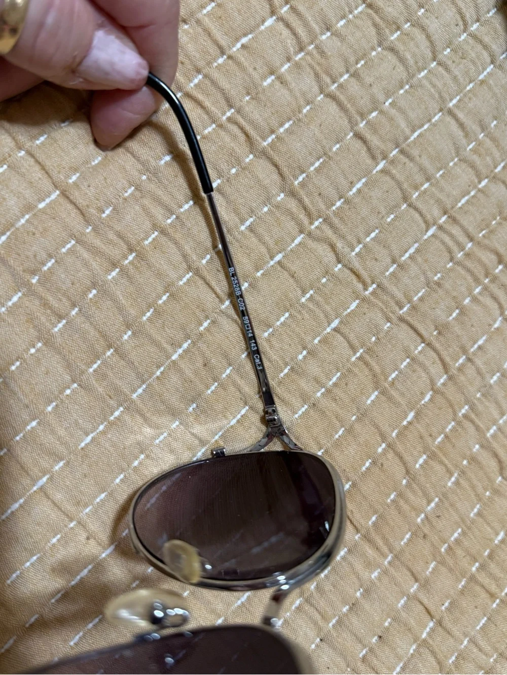 Balmain Clear Frame Sunglasses with Dark Smoke Lenses