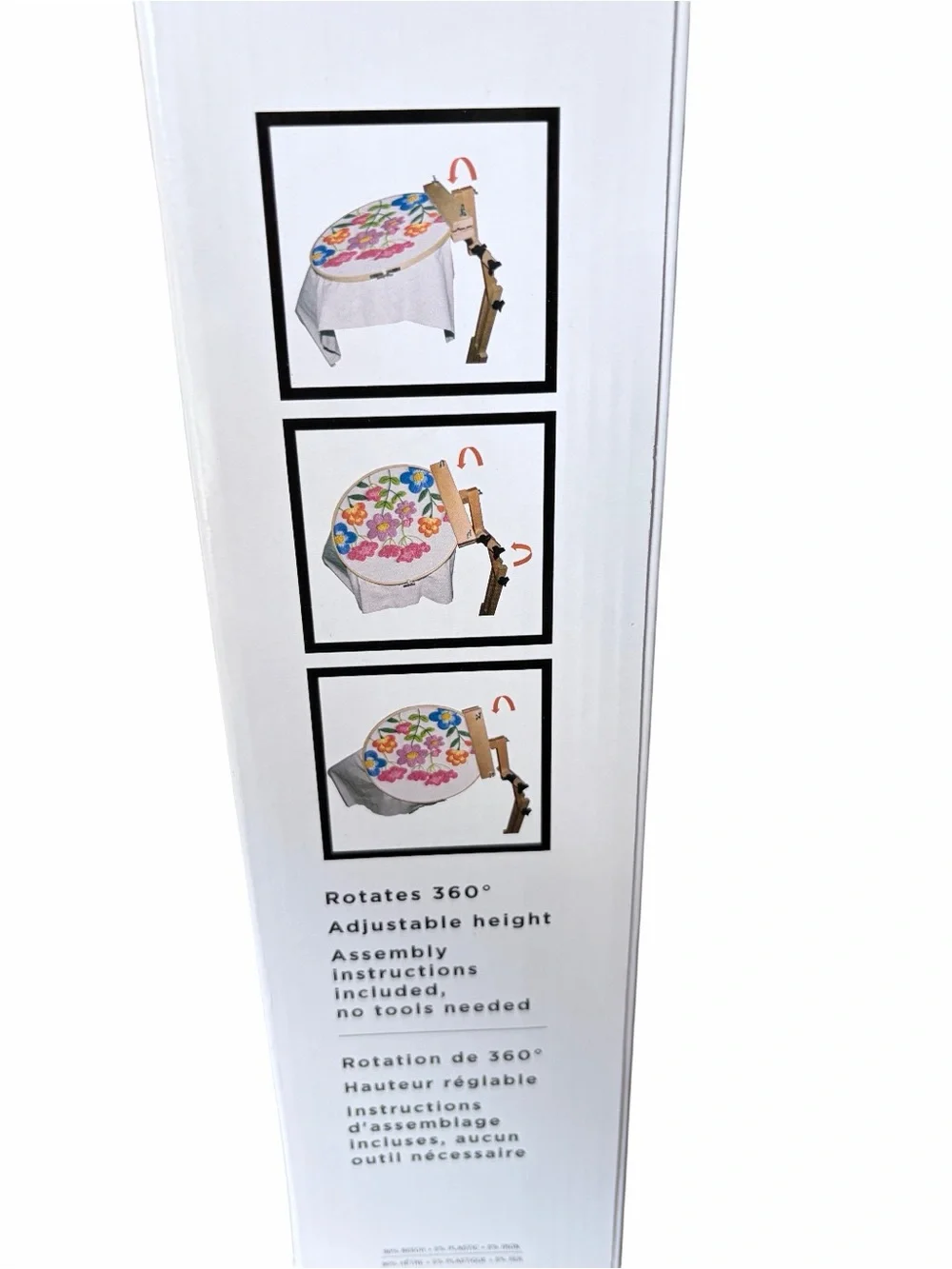 Loops & Threads Adjustable Craft Stand Wood Needlework Sewing Embroidery