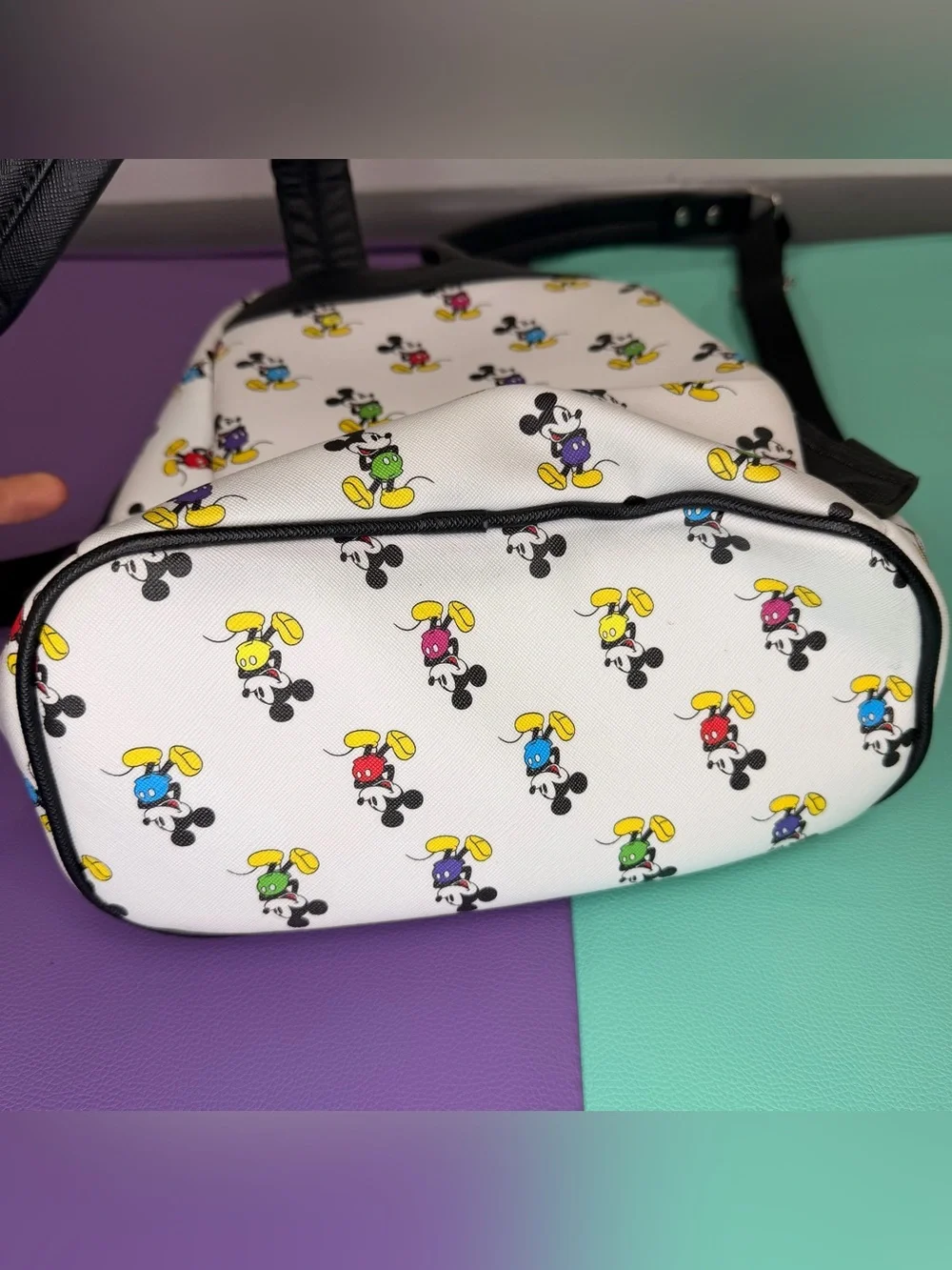 Loungefly Disney Parks Mini Backpack with Colorful Mickey Print
