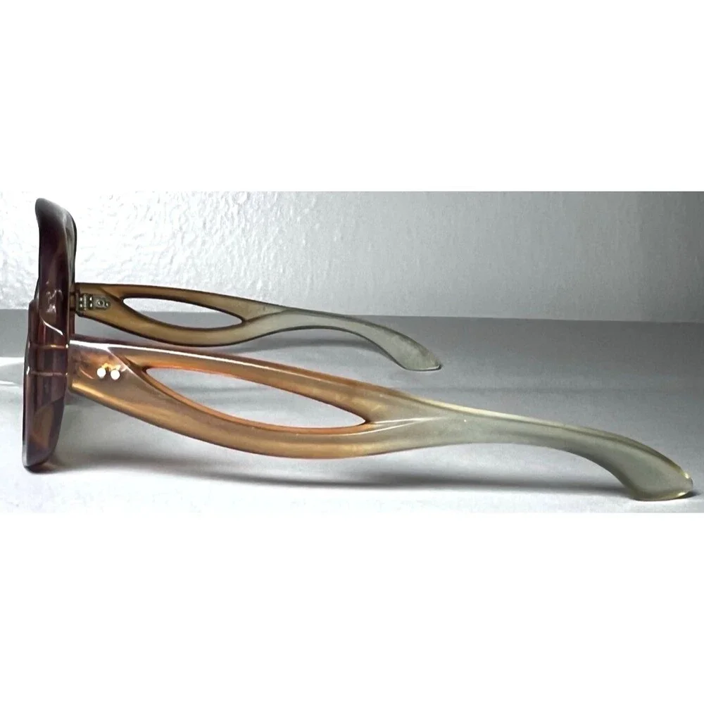 Vintage Ted Lapidus Paris Sunglasses Oversized 1970s Fames Made in France Iconic