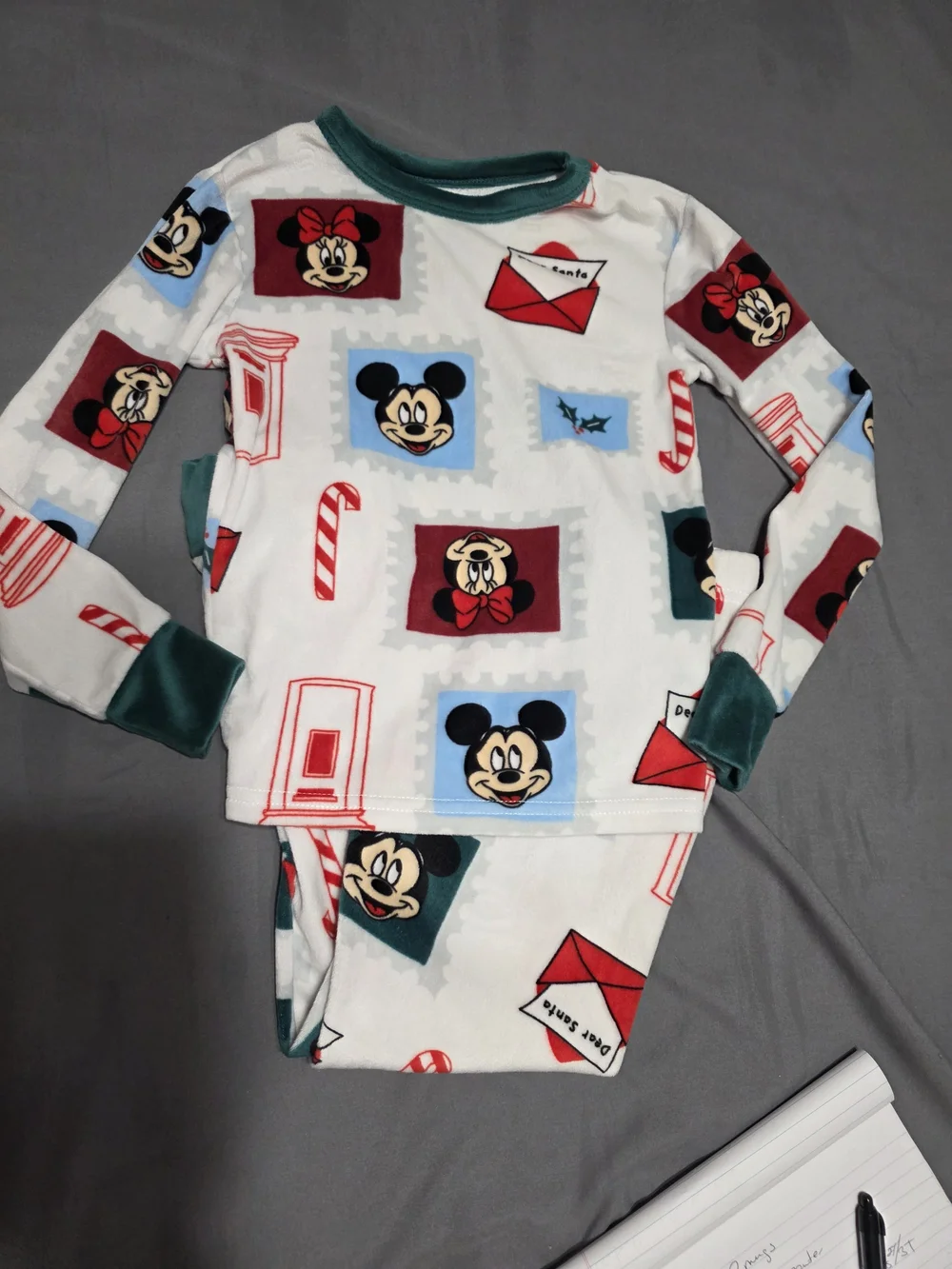 Disney Mickey & Minnie White, Red, Blue Kids Pajama Set