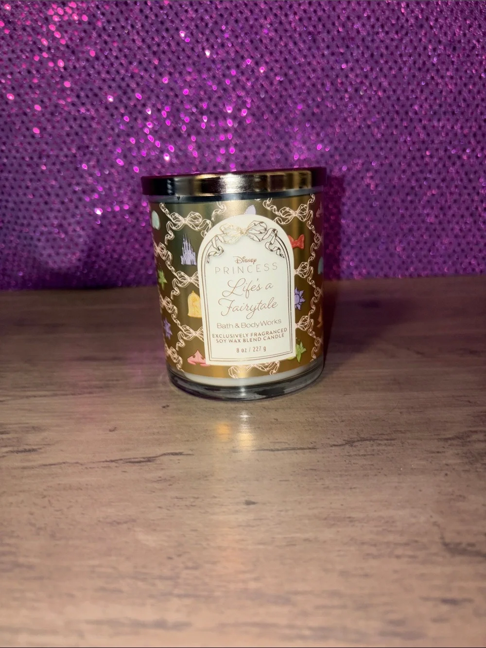 🆕💜Bath & Body Works Disney Princess Life’s a Fairytale Single Wick Candle NWT