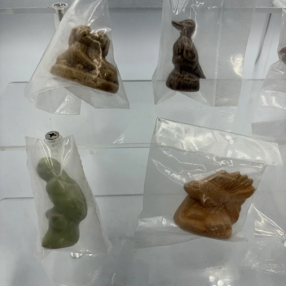 Vtg Wade Whimsies Red Rose Tea Pet Shop Series 8 Pcs‎ England New Trinket