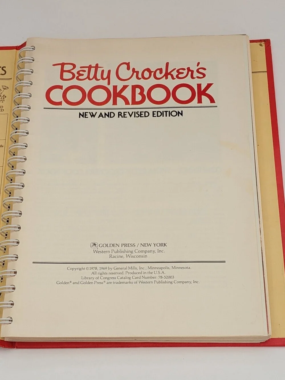 Betty Crocker cookbook copy cook