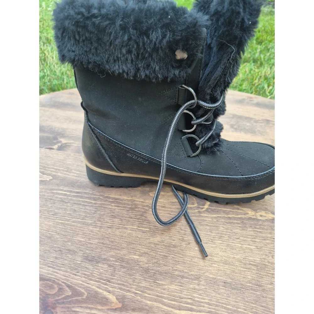 JBU by Jambu Colorado Womens Black Faux Fur Winter Snow Boots 7.5M 83CRD01