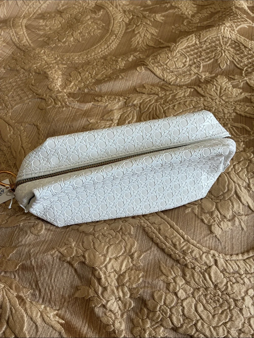 Tory Burch white embossed