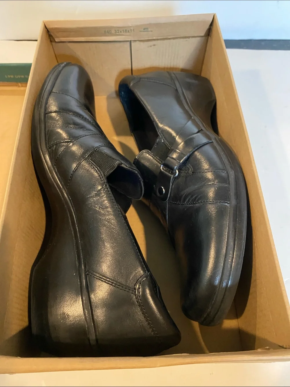 Clarks leather may