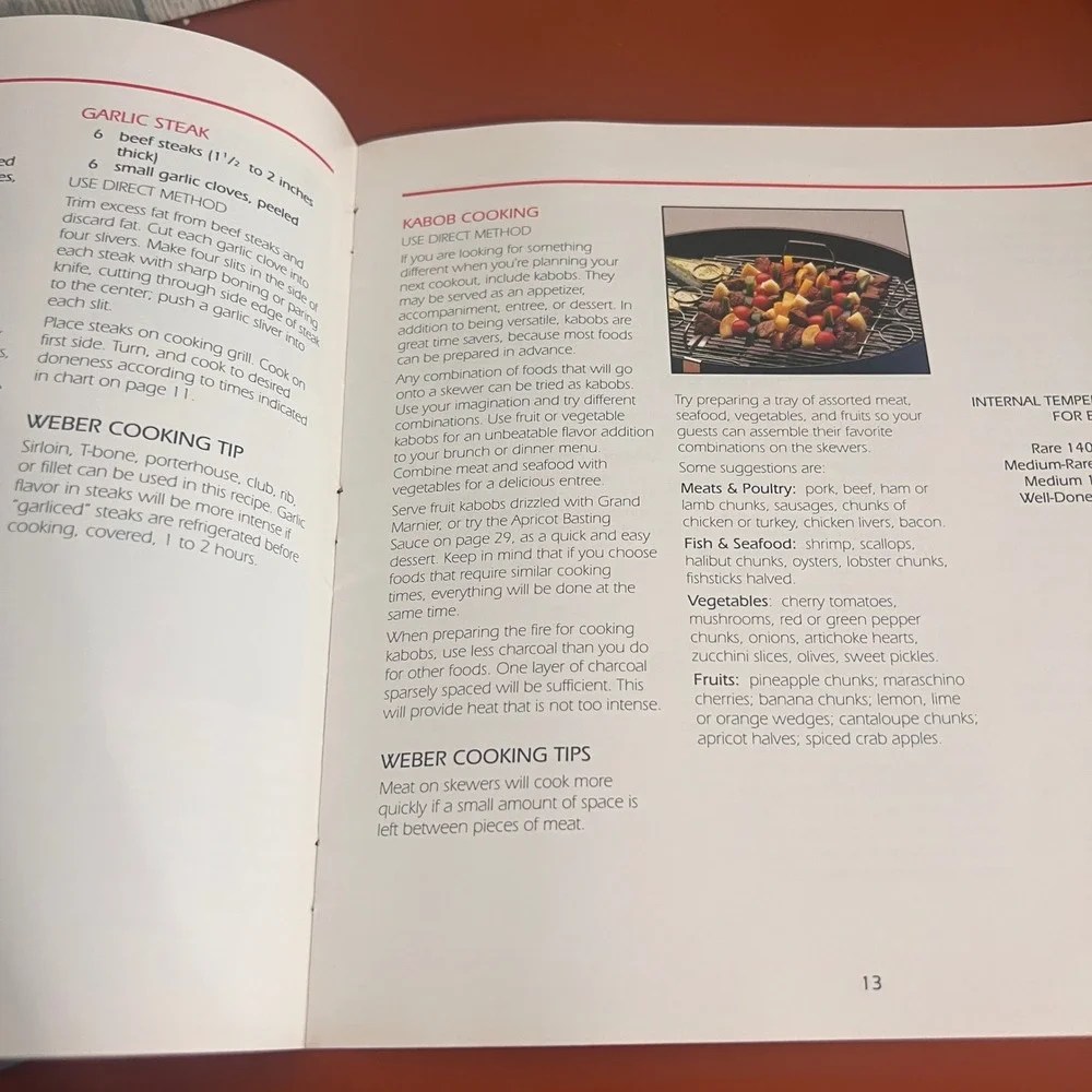 Weber charcoal cookbook