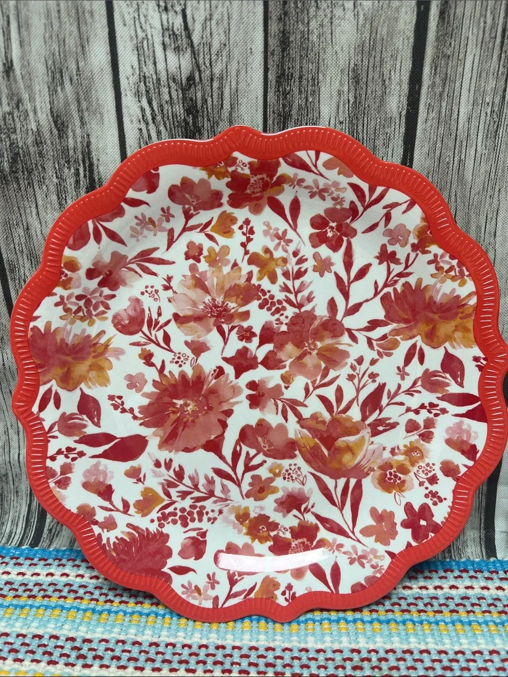 The Pioneer Woman set of 4 melanin floral luncheon plates