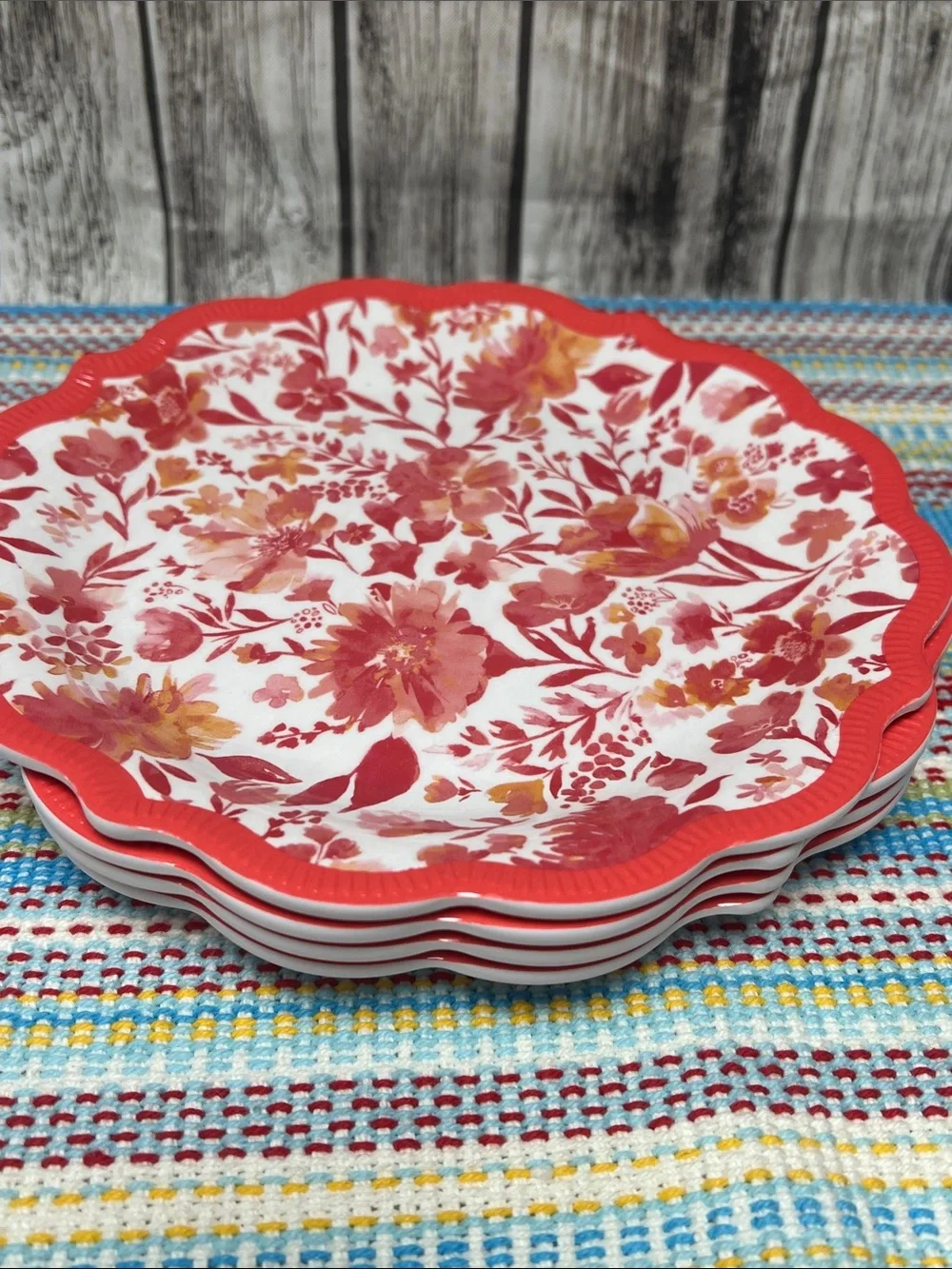 The Pioneer Woman set of 4 melanin floral luncheon plates