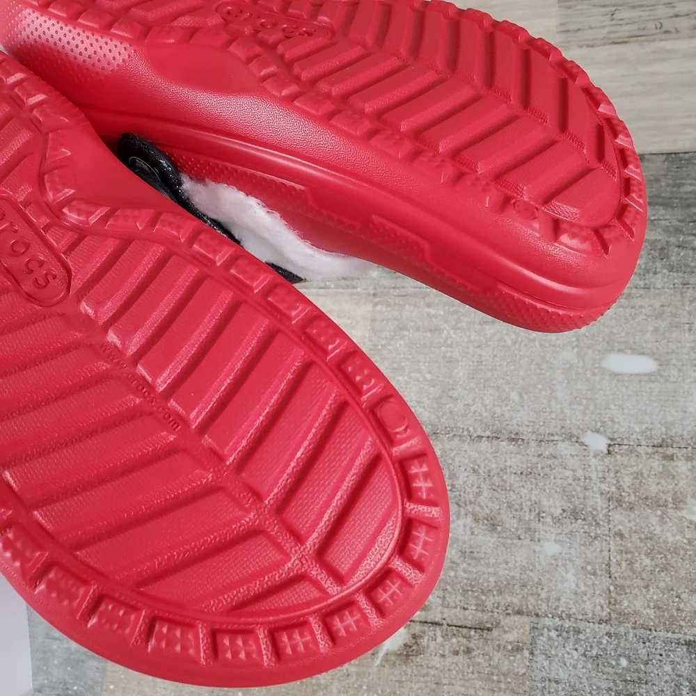Crocs Classic Lined Santa Clogs Sz C5 5 Childrens Sandals Christmas Holiday‎